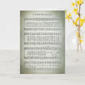 Alte Hymne für Beileid Karte (Gelbe Blume)