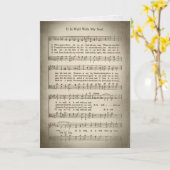 Alte Hymne für Beileid Karte (Gelbe Blume)