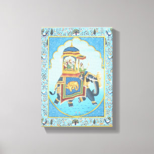 ALTE INDISCHE KUNST LEINWANDDRUCK