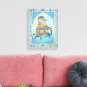 ALTE INDISCHE KUNST LEINWANDDRUCK (Insitu (Wohnzimmer))