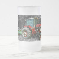Alte internationale Zugmaschine Mattierte Tasse