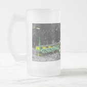 Alte internationale Zugmaschine Mattierte Tasse (Links)