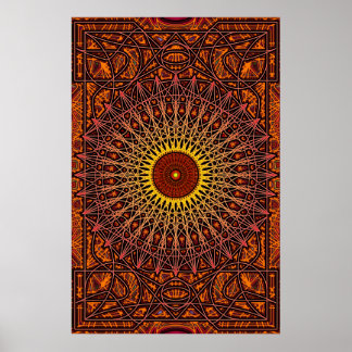 Alte Intuitionen Mandala Art Poster