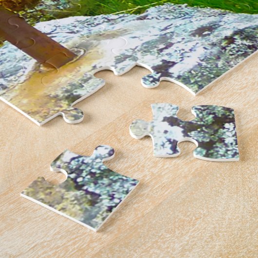 Alte irische Hütte Galway Irland. Jigsaw Puzzle (Seite)