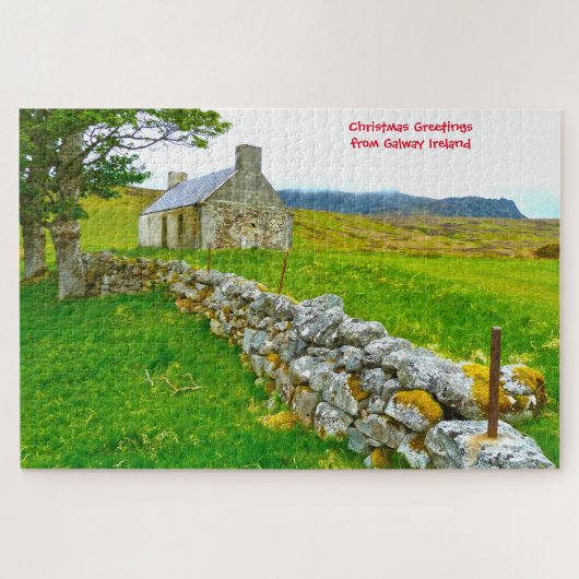 Alte irische Hütte Galway Irland. Jigsaw Puzzle (Horizontal)