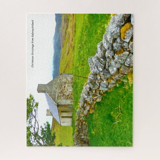 Alte irische Hütte Galway Irland. Jigsaw Puzzle (Vertikal)