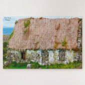 Alte irische Hütte Galway Irland. Jigsaw Puzzle (Horizontal)