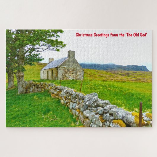 Alte irische Hütte Galway Irland. Jigsaw Puzzle (Horizontal)