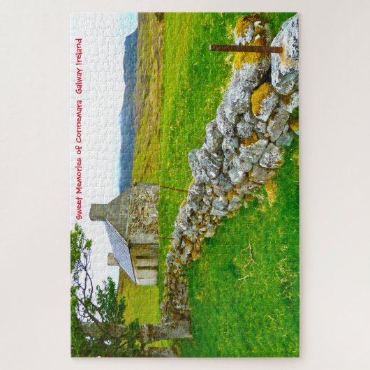 Alte irische Hütte Galway Irland. Jigsaw Puzzle (Vertikal)