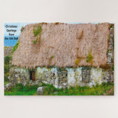 Alte irische Hütte Galway Irland. Jigsaw Puzzle (Horizontal)