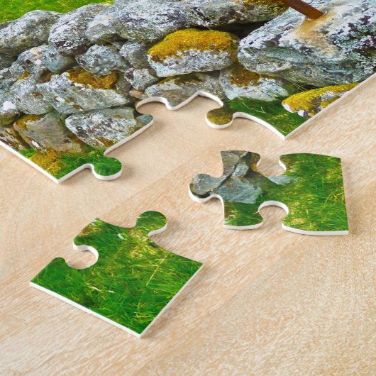 Alte irische Hütte Galway Irland. Puzzle (Seite)