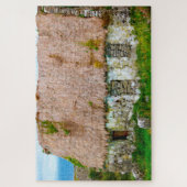 Alte irische Hütte Galway Irland. Puzzle (Vertikal)