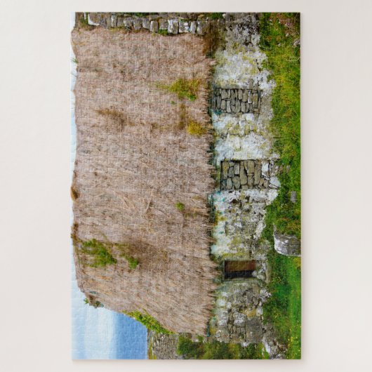 Alte irische Hütte Galway Irland. Puzzle (Vertikal)