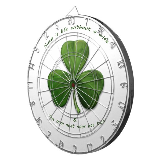 Alte irische Redewendungen Dartscheibe (Vorderseite rechts)