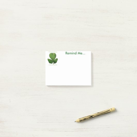 Alte irische Redewendungen. Memo Notes Post-it Klebezettel (Auf Schreibtisch)