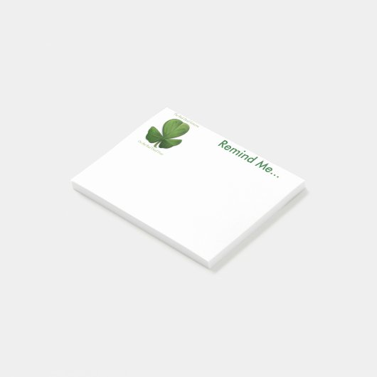 Alte irische Redewendungen. Memo Notes Post-it Klebezettel (angewinkelt)