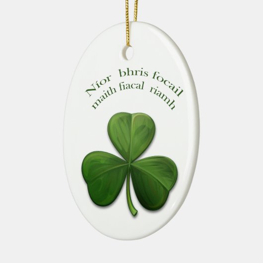 Alte irische Redewendungen über irische Entwurfspr Keramik Ornament (Links)