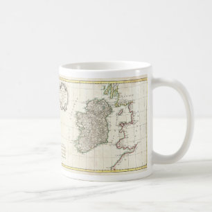 Alte Irlandkarte (1771) Kaffeetasse