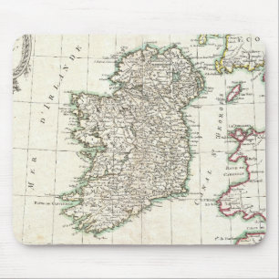 Alte Irlandkarte (1771) Mousepad