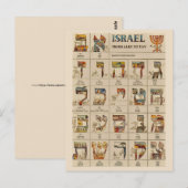 Alte israelische Postkarte (Vorne/Hinten)