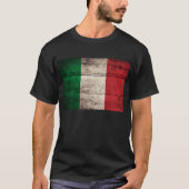 alte italienische Holzflagge; T-Shirt (Vorderseite)