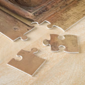 Alte italienische Terracotta-Blumenplatte, Rosette Puzzle (Seite)