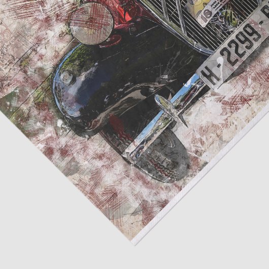 Alte Jahrgangsautos Enttäuschung Seidenpapier (Ausschnitt)