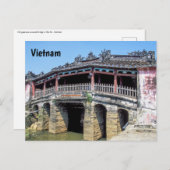 Alte japanische Brücke in Hoi An - Vietnam Postkarte (Vorne/Hinten)