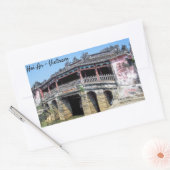 Alte japanische Brücke in Hoi An - Vietnam Rechteckiger Aufkleber (Umschlag)