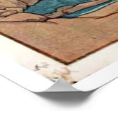 Alte japanische Brücke Ukiyo-e Poster (Ecke)