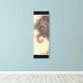 Alte japanische Dämonenmalerei Leinwanddruck (Insitu (Holzboden))