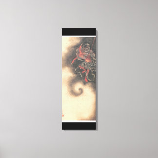 Alte japanische Dämonenmalerei Leinwanddruck