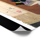 Alte japanische Dämonenmalerei Poster (Ecke)