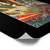 Alte japanische Drachenmalerei Circa 1860er Poster (Ecke)