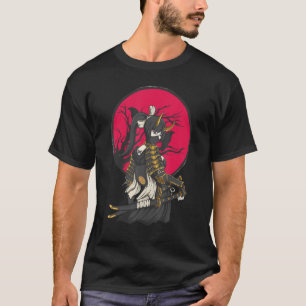 Alte japanische Frau Samurai Katana Ronin Geish T-Shirt