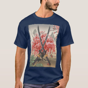 Alte japanische Kultur Sakura Cherry Blossom Kat T-Shirt