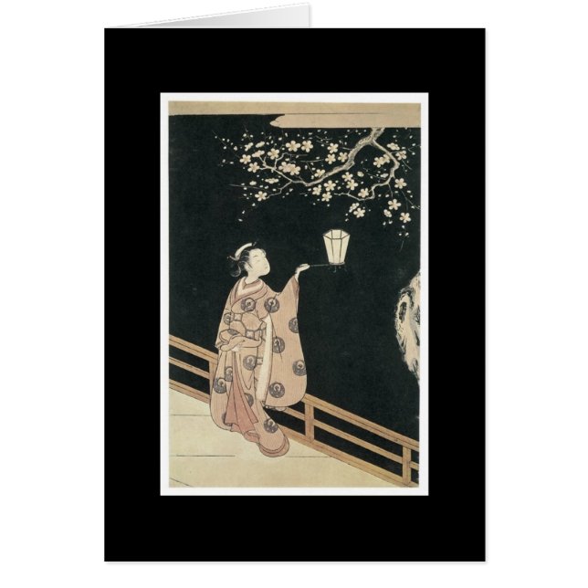 Alte japanische Kunst-Karte (Vorne)