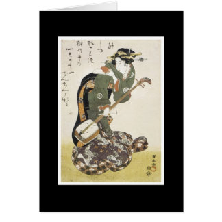 Alte japanische Kunst-Karte
