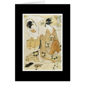 Alte japanische Kunst-Karte