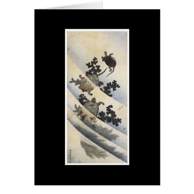 Alte japanische Kunst-Karte (Vorne)