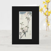 Alte japanische Kunst-Karte Karte (Gelbe Blume)