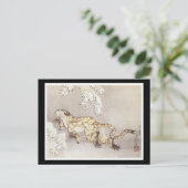 Alte japanische Kunst Postkarte (Stehend Vorderseite)