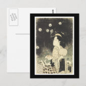 Alte japanische Kunst Postkarte (Vorne/Hinten)