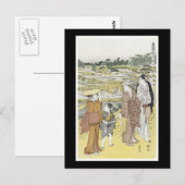 Alte japanische Kunst Postkarte (Vorne/Hinten)