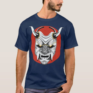 Alte japanische Kunst, Roter Mond Oni Maske Ogre S T-Shirt