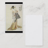 Alte japanische Kunst-Visitenkarte Visitenkarte (Vorne/Hinten)