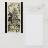 Alte japanische Kunst-Visitenkarte Visitenkarte (Vorne/Hinten)