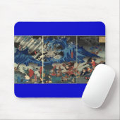 Alte japanische Malerei der Samurais und der Mousepad (Mit Mouse)