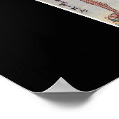 Alte japanische Malerei Poster (Ecke)