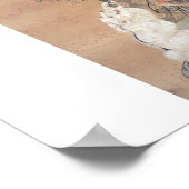 Alte japanische Malerei Poster (Ecke)